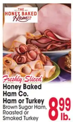Jewel-Osco Honey baked ham co. ham or turkey offer