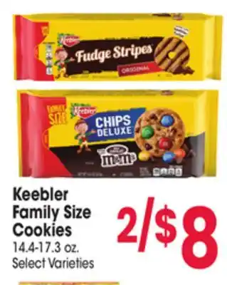 Jewel-Osco Keebler family size cookies offer