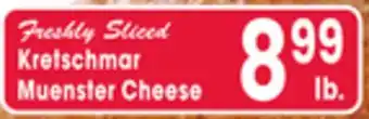 Jewel-Osco Kretschmar muenster cheese offer