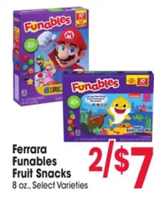 Jewel-Osco Ferrara funables fruit snacks offer