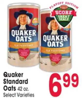 Jewel-Osco Quaker standard oats offer