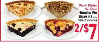 Jewel-Osco Quarter pie slices offer
