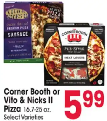Jewel-Osco Corner booth or vito & nicks ii pizza offer