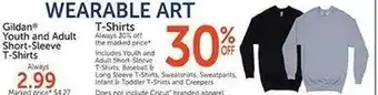 Hobby Lobby Gildan youth and adult short-sleeve t-shirts offer
