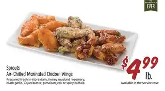 Sprouts Farmers Market Sprouts air-chilled marinated chicken wings offer