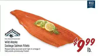 Sprouts Farmers Market Wild alaska sockeye salmon fillets offer