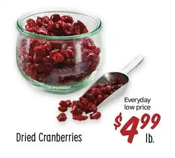 Sprouts Farmers Market Dried cranberries offer