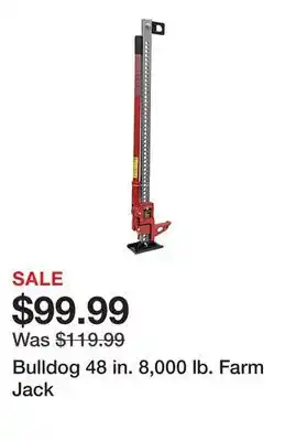 Tractor Supply Company Bulldog 48 in. 8,000 lb. farm jack offer