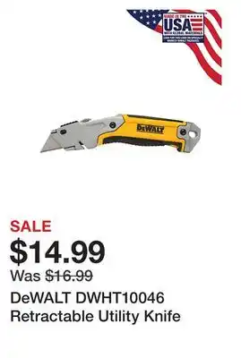 Tractor Supply Company Dewalt dwht10046 retractable utility knife offer