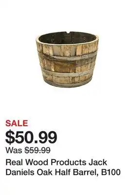 Tractor Supply Company Real wood products jack daniels oak half barrel, b100 offer