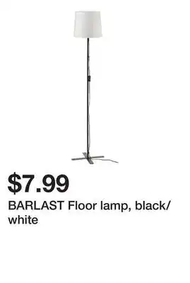 Ikea Barlast floor lamp, black/white offer