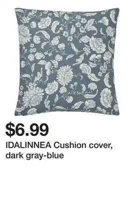 Ikea Idalinnea cushion cover, dark gray-blue offer