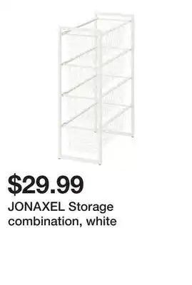 Ikea Jonaxel storage combination, white offer