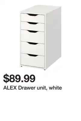 Ikea Alex drawer unit, white offer