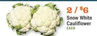 Heinen's Snow white cauliflower offer