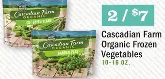 Heinen's Cascadian farm organic frozen vegetables offer