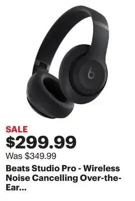 Best Buy Beats studio pro - wireless noise cancelling over-the-ear headphones - black offer