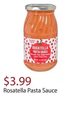 Trader Joe's Rosatella pasta sauce offer