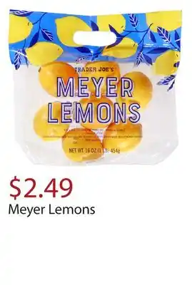 Trader Joe's Meyer lemons offer