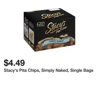 Wegmans Stacy's pita chips, simply naked, single bags offer