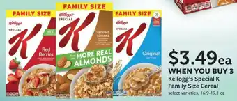 Fareway Kellogg's Special K Family Size Cereal offer