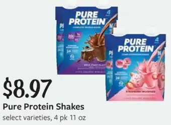 Fareway Pure Protein Shakes offer