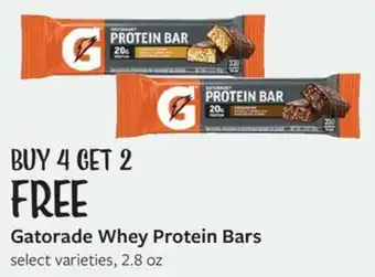Fareway Gatorade Whey Protein Bars offer