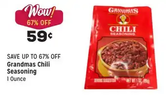 Grocery Outlet Chili seasoning offer
