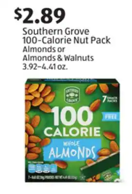 Aldi Southern grove 100-calorie nut pack offer