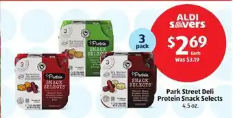 Aldi Park street deli protein snack selects offer