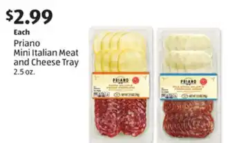 Aldi Priano mini italian meat and cheese tray offer