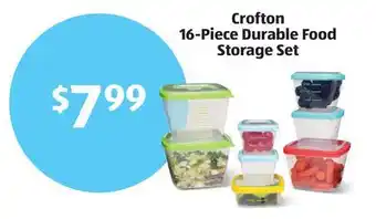Aldi Crofton 16-piece durable food storage set offer