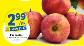 Lidl Fuji apples offer