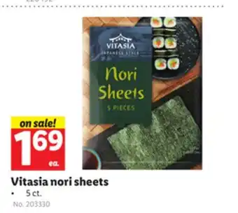 Lidl Vitasia nori sheets offer