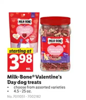 Lidl Milk-bone valentine's day dog treats offer