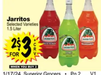 Superior Grocers Jarritos offer