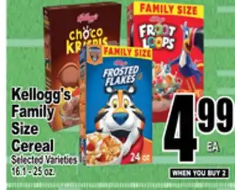 Superior Grocers Kellogg's family size cereal offer