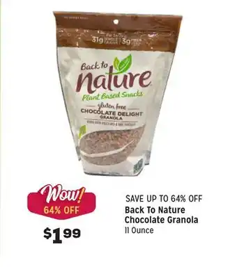Grocery Outlet Chocolate granola offer