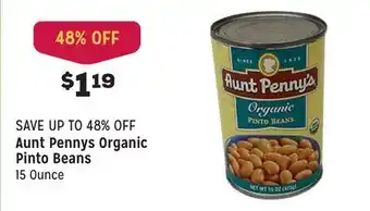 Grocery Outlet Organic pinto beans offer