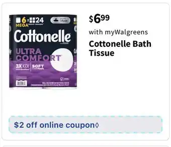 Walgreens Cottonelle bath tissue offer