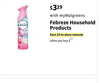 Walgreens Febreze household products offer