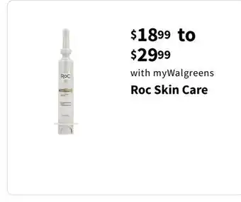 Walgreens Roc skin care offer