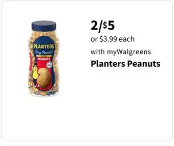 Walgreens Planters peanuts offer