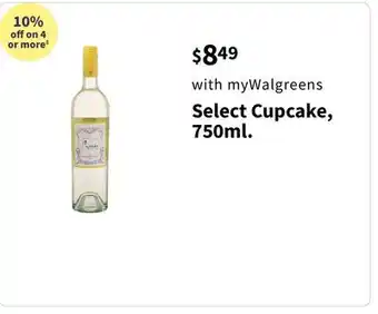 Walgreens Select cupcake, 750ml offer
