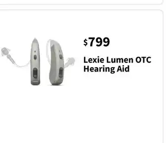 Walgreens Lexie lumen otc hearing aid offer