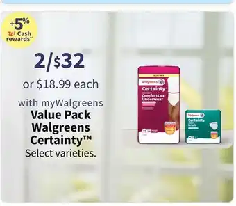 Walgreens Value pack walgreens certainty offer
