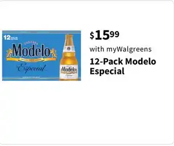 Walgreens 12-pack modelo especial offer