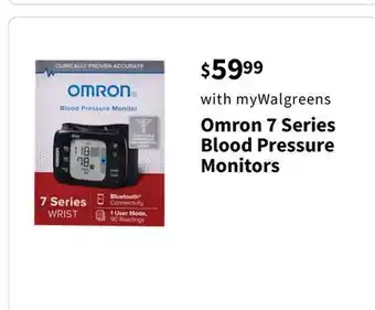 Walgreens Omron 7 series blood pressure monitors offer