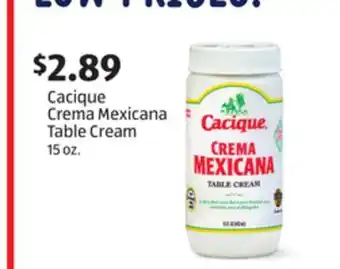 Aldi Cacique crema mexicana table cream offer