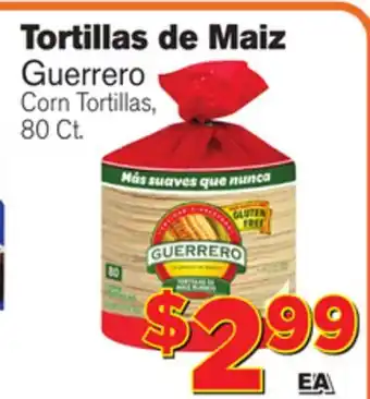 El Super Fresh Guerrero corn tortillas offer